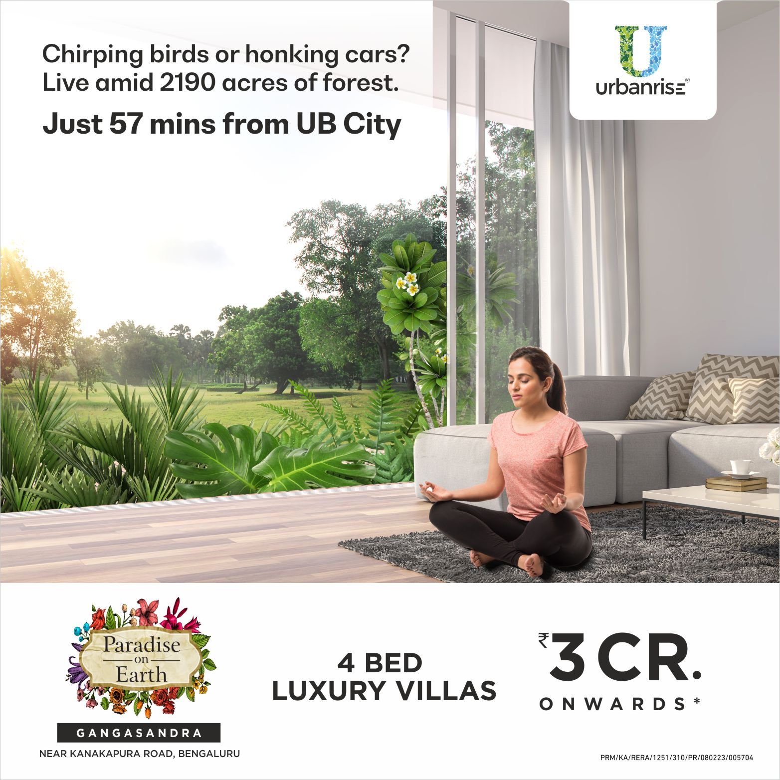 Urbanrise 4BHK villa in Bangalore Paradise on earth